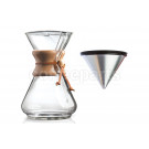 Chemex 10 Cup Classic Pour Over Coffee Kit inc Able Kone