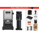 Gaggia Classic E24 / Bricks 01S Espresso Machine Package: Silver