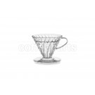 Hario 1-Cup V60 Clear Plastic Coffee Dripper: VD-01T