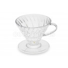 Hario 2-Cup V60 Clear Plastic Coffee Dripper: VD-02T