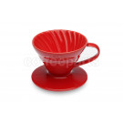 Hario 1-Cup V60 Red Ceramic Coffee Dripper