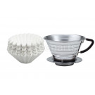 Kalita 155 Stainless Dripper inc Wave Filter Kit