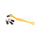 Pallo Coffee Tool inc Three Spare Brushes: Orange