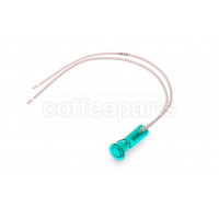 Green pilot lamp with wire d10 220v