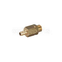 Boiler anti vacuum valve with 1/4 inch bsp thread with drain barb