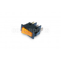 Orange 1-pole luminous switch