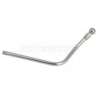 Stainless steel steam wand left