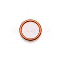 Copper washer for steam wand cap
