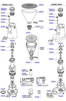 Boema - Cc45 / rr45 grinder parts