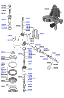 ECM - Group head e61 lever operated