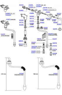 Faema - e91/e98/due steam and hot water valves