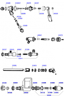 Faema - water inlet valves and drip trays