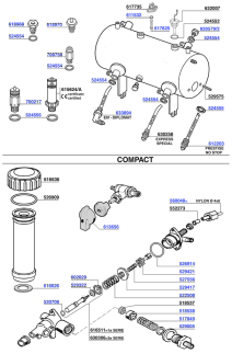 Faema - Boiler components and water inlets