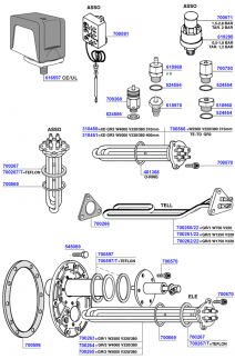Gaggia - Elements and boiler components
