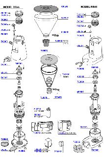 Gino Rossi - CC45 / RR45 grinder parts
