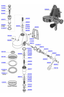 Group head e61 lever operated