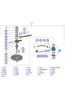 La Marzocco GB5/FB80 MP Conical Paddle Group & Valve Components