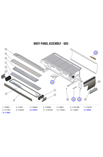 La Marzocco GB5 2-Group Drip Tray, Grates, Corners & Side Panels