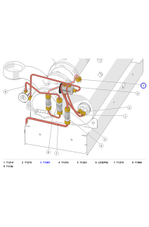 La Marzocco GB5/FB80 Single-Boiler Hot Water Check Valve Pipe