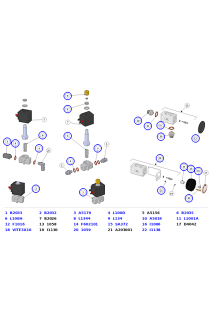 La Marzocco GB5 S/X Solenoid, Mixing, Check & Safety Valves and Fittings