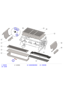 La Marzocco GB5 S/X Drip Tray, Cup Warmer Tray, Side Panels & Grids – Alternate Diagram