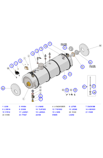 La Marzocco GB5 S/X Steam Boiler, Level Probe, Thermostats & Insulation