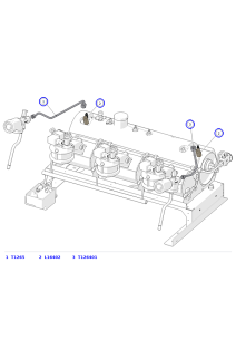 La Marzocco GB5 S/X Steam Valve Supply Tubes, Ball Valves & Fittings
