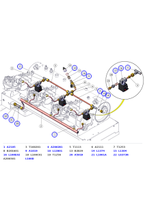 La Marzocco KB90 Auto-Purge 3-Way Solenoid, Drain Fittings & Tubes