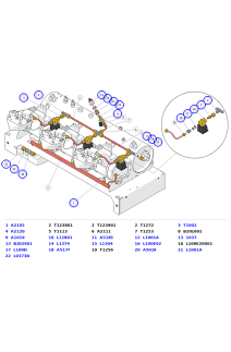 La Marzocco KB90 DND Auto-Purge Solenoid, Vacuum Breaker & Drain Fittings