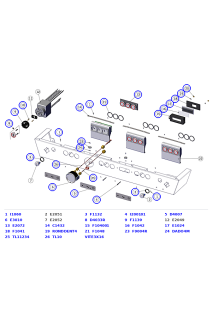 La Marzocco KB90 Display, Touchpad, Pressure Gauge & Main Power Switch