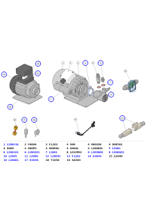 La Marzocco KB90 2–3 Group Rotary Pumps, Motor, Capacitors & Connectors