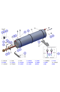 La Marzocco Leva S/X Steam Boiler, Insulation, Level Probe & Thermostats