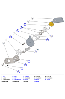 La Marzocco Leva S Steam Lever, Cam, Mechanical Potentiometer & Brackets