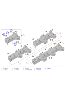 La Marzocco Linea Classic S 1–3 Group Coffee Boilers, Water Delivery & Drain Fittings