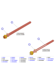 La Marzocco Linea Classic S Boiler Heating Elements by Group, Wattage & Voltage