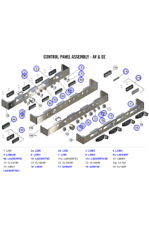 La Marzocco Linea Classic S AV & EE Control Panels, Brew/Hot Water Switches & Keypads