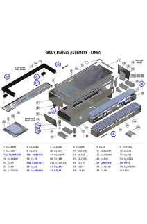 La Marzocco Linea Classic S & Earlier Linea Body Panels, Frames, Trim & Drain Trays