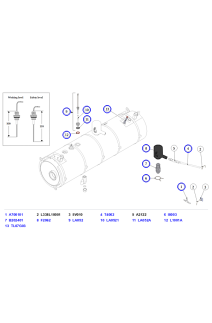La Marzocco Linea Classic S Steam Boiler Water-Level Probe, Safety Valve & Water Tubes