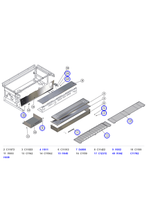 La Marzocco Linea PB 2 Group Drip Tray, Grates, Front Panel & Group Covers