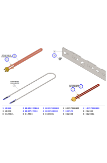La Marzocco Linea PB Steam & Coffee Boiler Heating Elements, Cup Warmer Element & Gasket