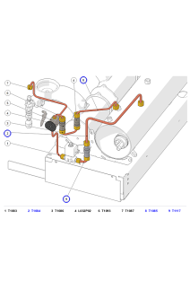 La Marzocco Linea PB X Steam Boiler, Hot Water & Autofill Check Valve Tubes