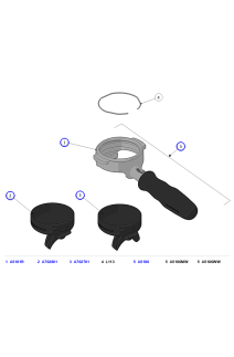La Marzocco Linea Mini R Portafilters, Spouts & Filter Basket Springs