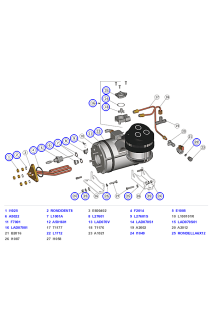 La Marzocco Strada AV Group Keypad, Brew Solenoid, Drain & Cover Parts