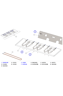 La Marzocco Strada AV 2–3 Group Cup Warmer Heating Elements