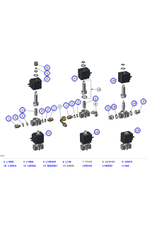 La Marzocco Strada EE 2-Way, 3-Way & Proportional Solenoid Valves, Coils & Fittings
