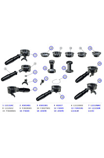 La Marzocco Strada EE Portafilters, Spouts, Filter Baskets, O-Rings & Tampers