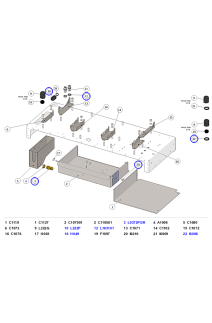 La Marzocco Strada EP Boiler Mounting Brackets, Cord Grips & Drain Fitting