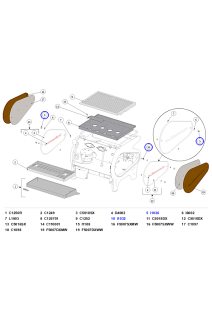 La Marzocco Strada EP Side Panels, Red Enamel Badge & Mounting Hardware