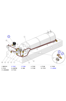 La Marzocco Strada EP Boiler Inlet, Preheater & Mixing Valve Pipework