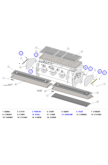 La Marzocco Strada MP Cup Warmer, Side Panels, Drain Grilles & Badges